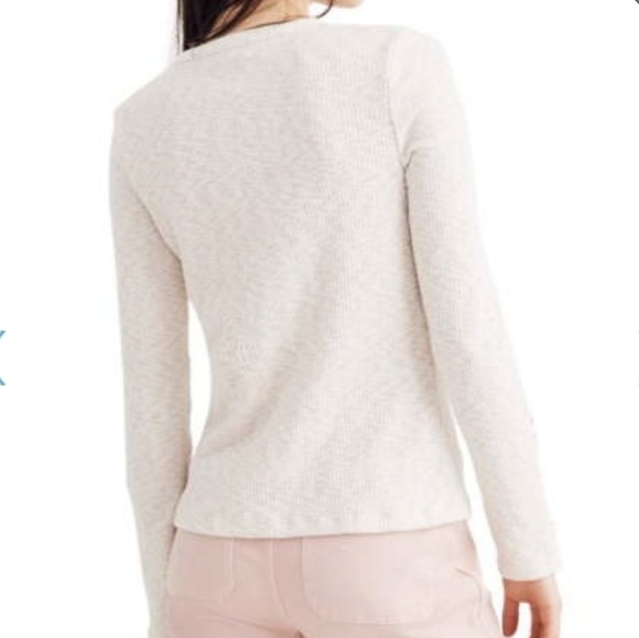 Madewell Button Sleeve Tee - Picture 3 of 5